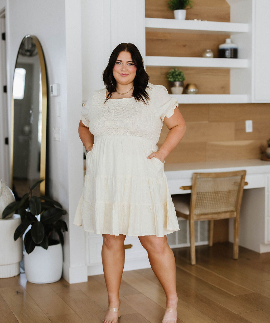 Serene Spell Square Neck Dress