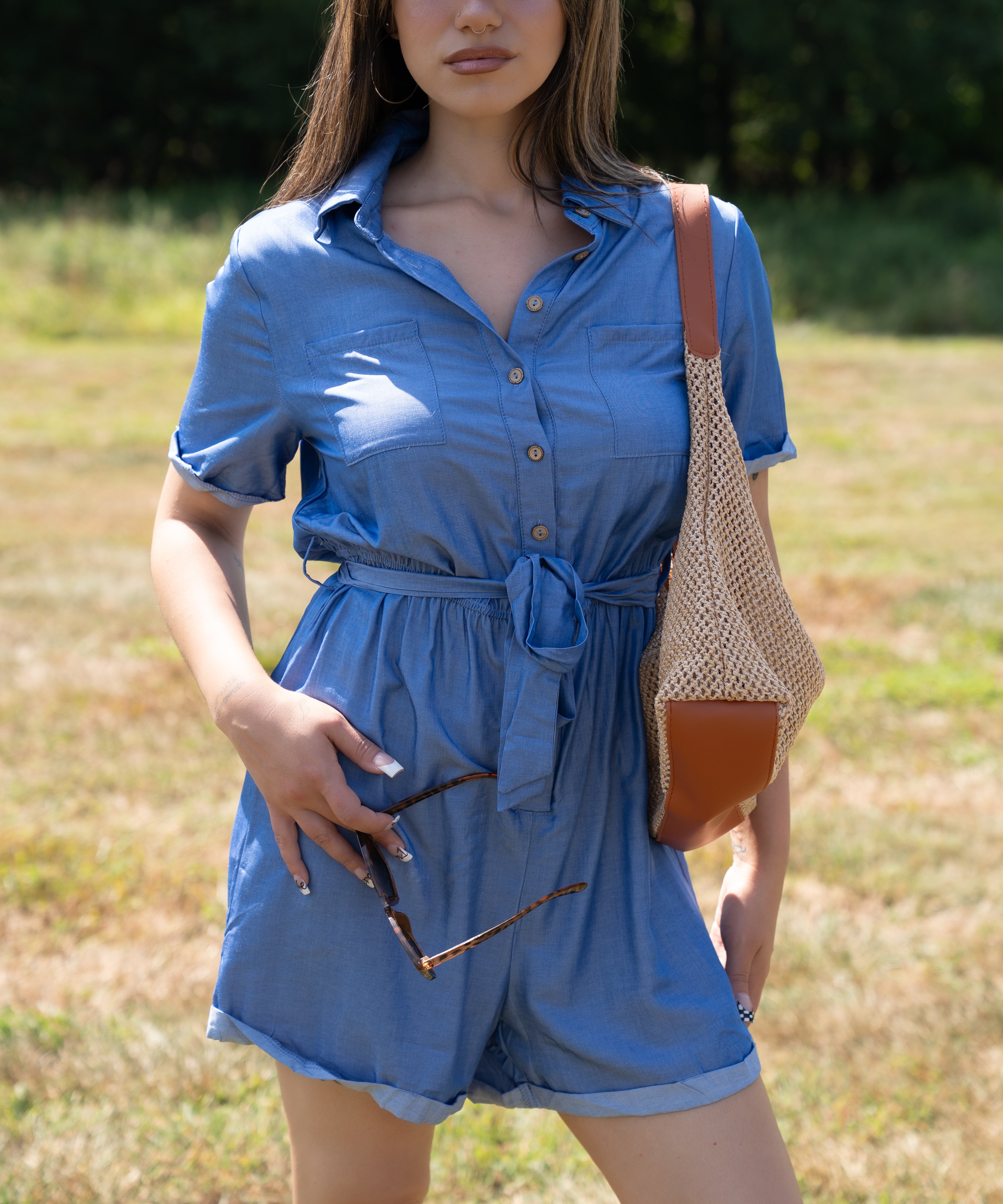 AUTUMN BLUES ROMPER