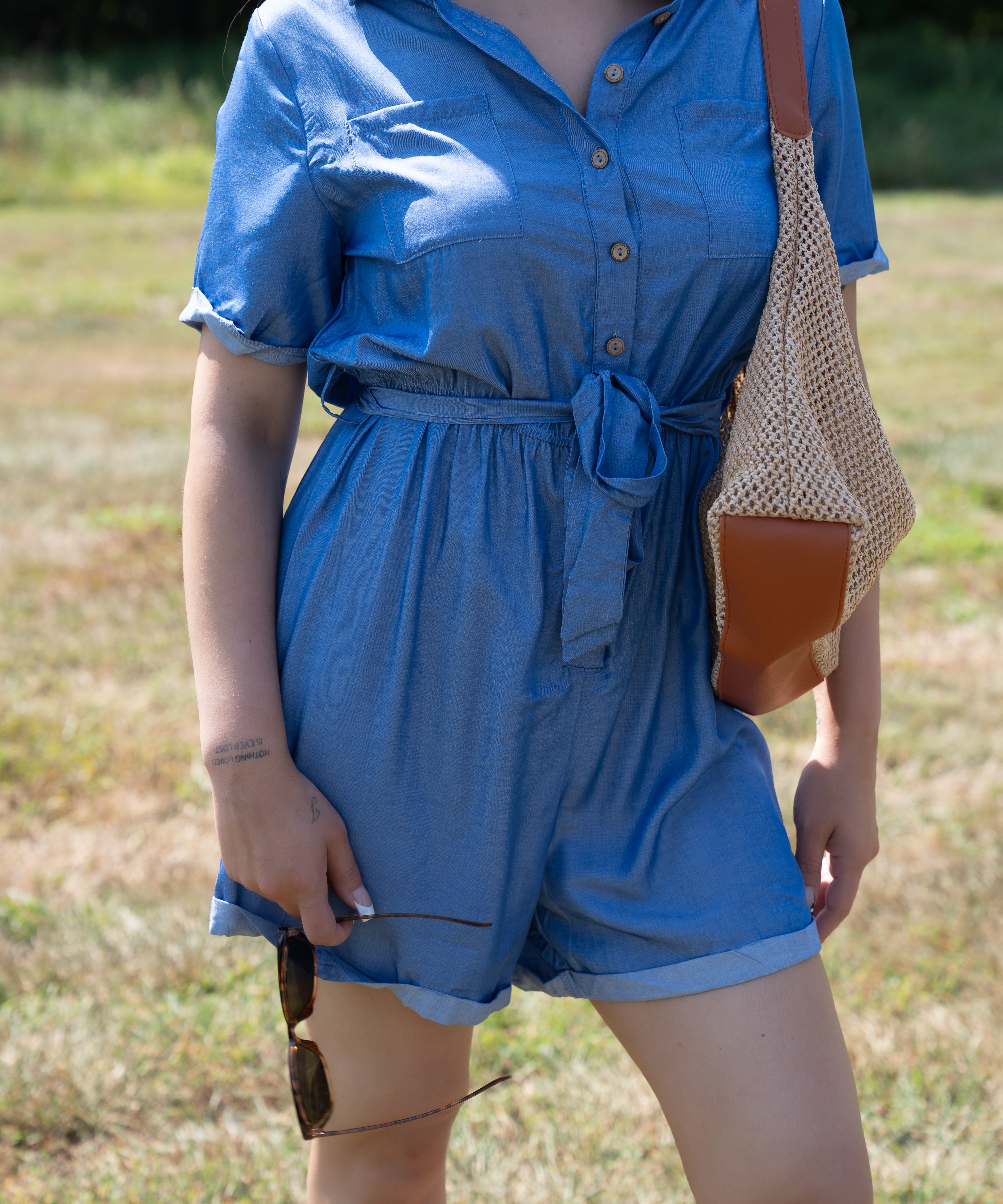 AUTUMN BLUES ROMPER