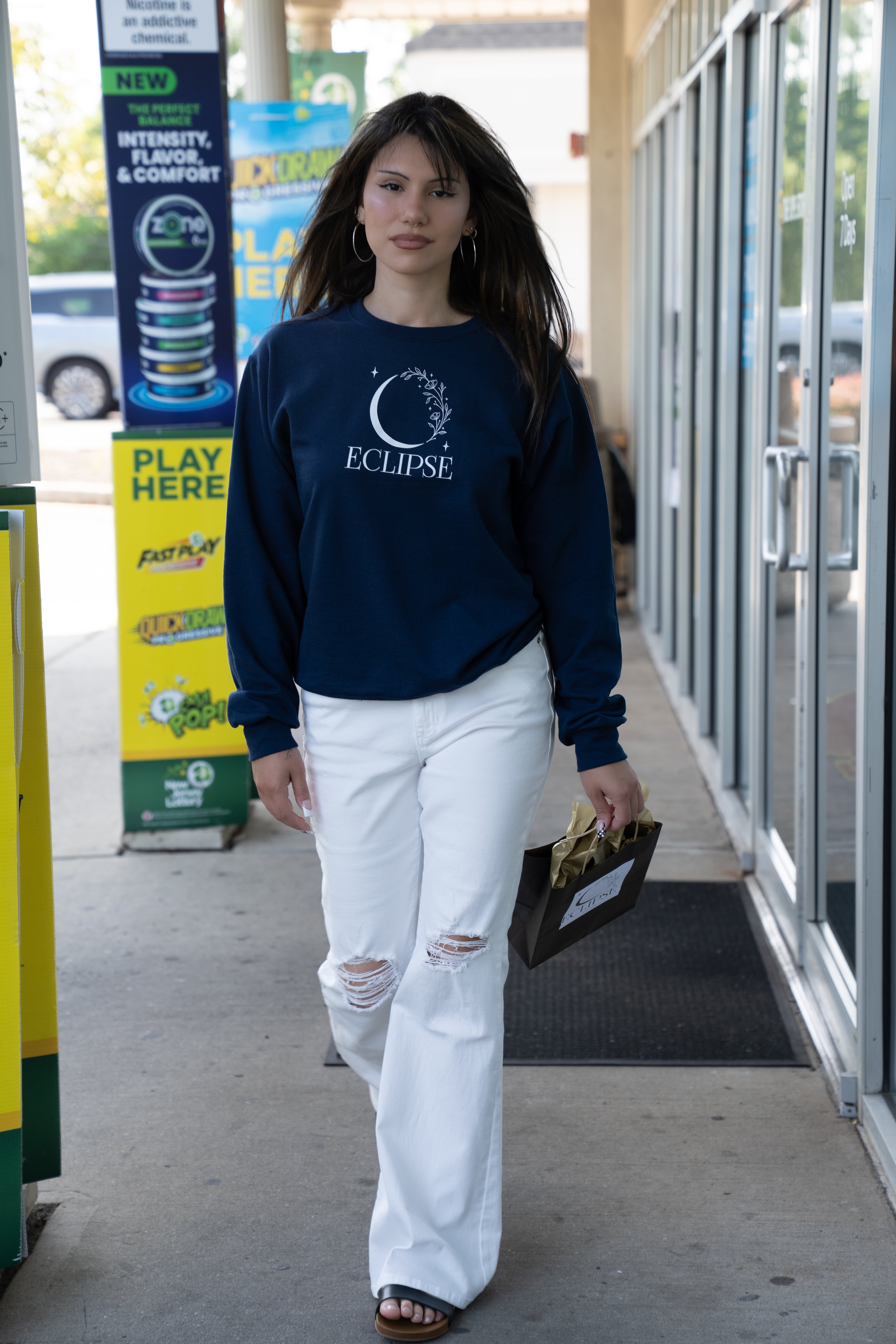 WHITE FLARE JEAN