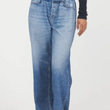 Denim Fleece Wide Leg Pant