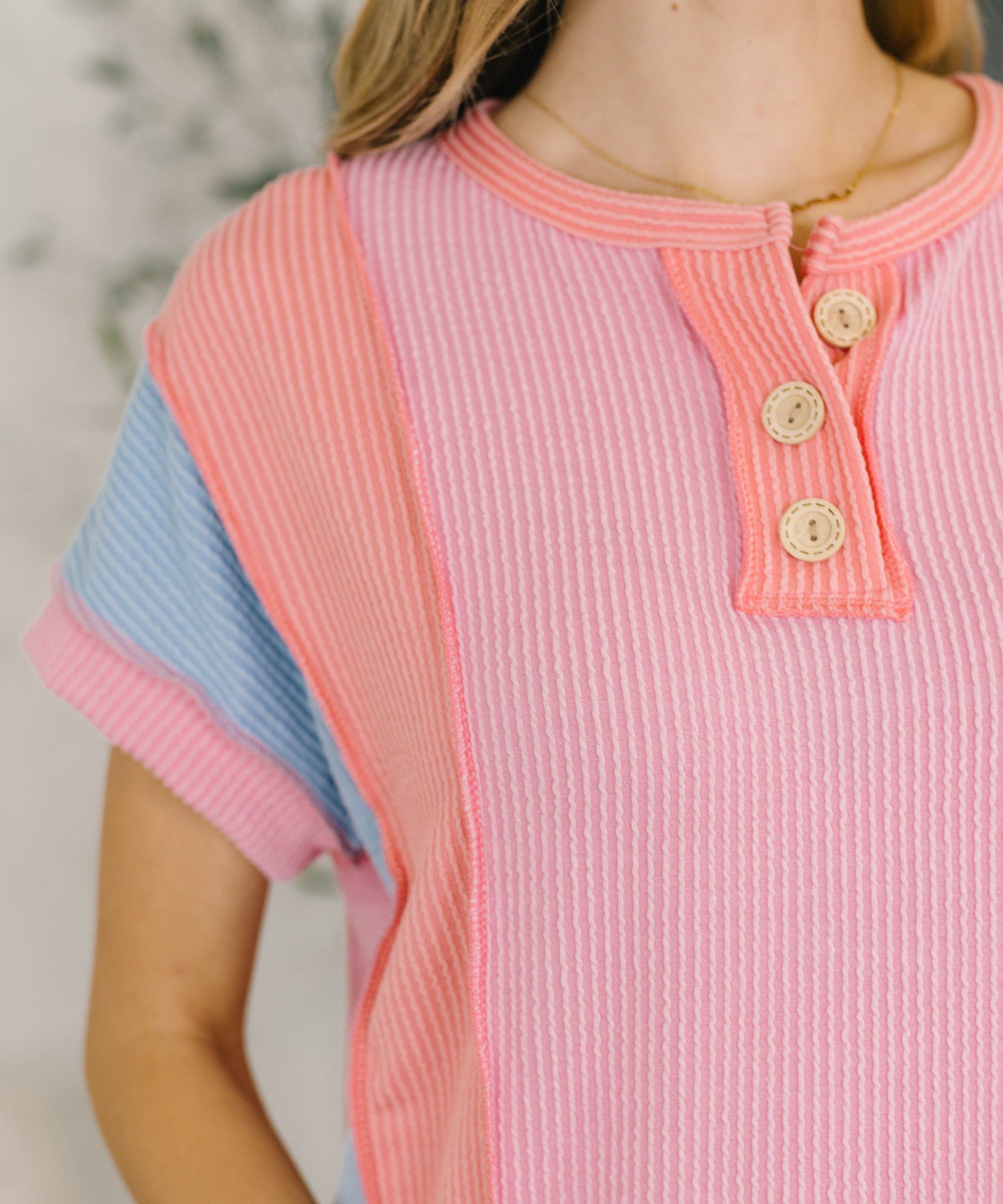 Don't Stop Til' You Get Enough Color Block Top