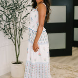 Eager Anticipation Mixed Print Midi Dress