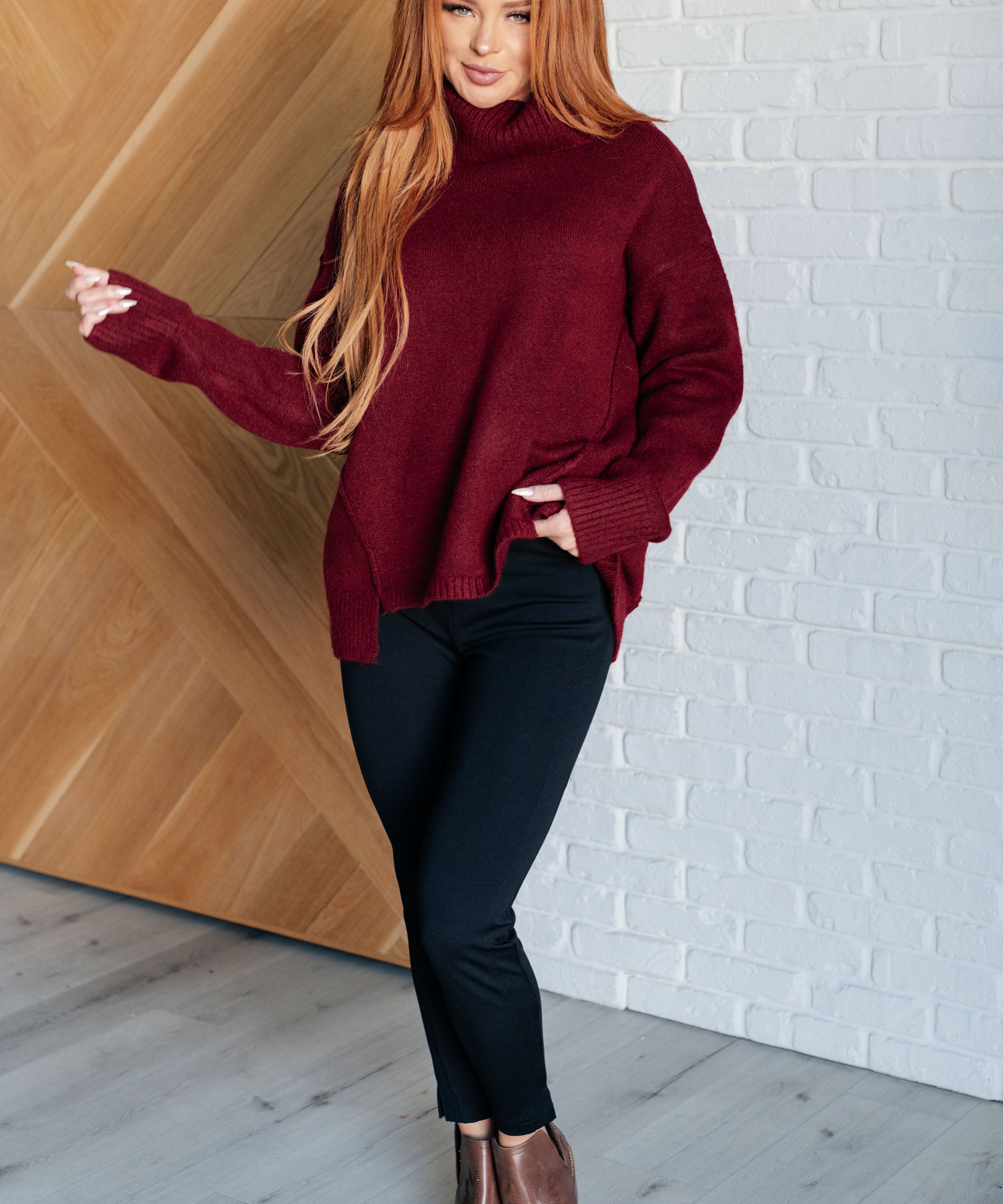 Envelop Me Turtleneck Sweater