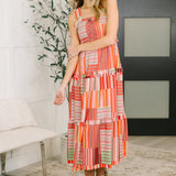 Extra Sentimental Wide Strap Tiered Dress