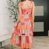 Extra Sentimental Wide Strap Tiered Dress