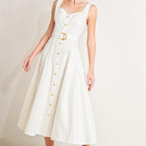 BELLA PORTOFINO WOVEN MIDI DRESS
