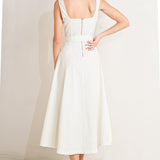 BELLA PORTOFINO WOVEN MIDI DRESS