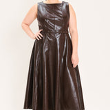 Dark Truffle Faux Midi