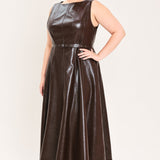 Dark Truffle Faux Midi