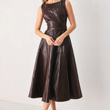 Dark Truffle Faux Midi