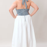 CITY TO COAST WOVEN MIDI DRESS