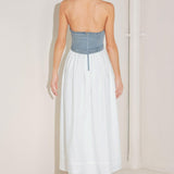 CITY TO COAST WOVEN MIDI DRESS