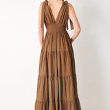 CALM BEAUTY WOVEN MAXI DRESS