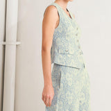 EASY ELEGANCE WOVEN LACE VEST