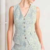 EASY ELEGANCE WOVEN LACE VEST