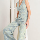 EASY ELEGANCE WOVEN LACE VEST