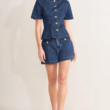 FOREVER STYLISH DENIM TOP