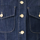 ICONIC INDIGO DENIM CROP VEST