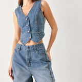 WESTERN MUSE DENIM VEST
