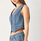 WESTERN MUSE DENIM VEST