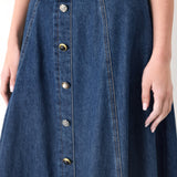 SWEET TALKER DENIM CIRCLE MIDI SKIRT