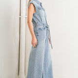 ON MY WAY DENIM JUMPSUIT