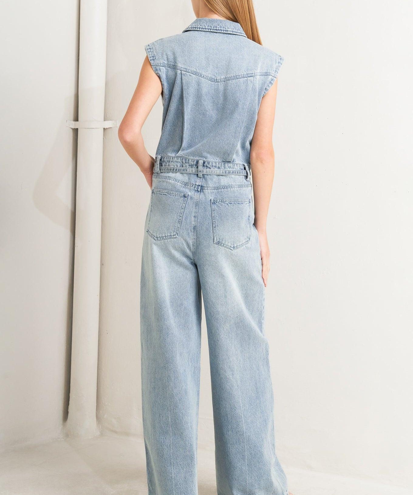 ON MY WAY DENIM JUMPSUIT