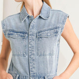 ON MY WAY DENIM JUMPSUIT