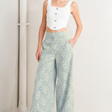 EASY ELEGANCE WOVEN LACE PANTS
