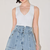 SUNLIT DENIM MOMENT SHORTS