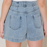 SUNLIT DENIM MOMENT SHORTS