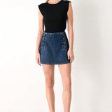 RUN THE CITY DENIM SKORT