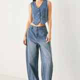 WESTERN MUSE DENIM BALLON PANTS