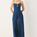 SWEET CHARM DENIM JUMPSUIT