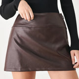 Rebel Romance Faux Leather Skort