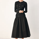 City After Dark Mixed Media Midi