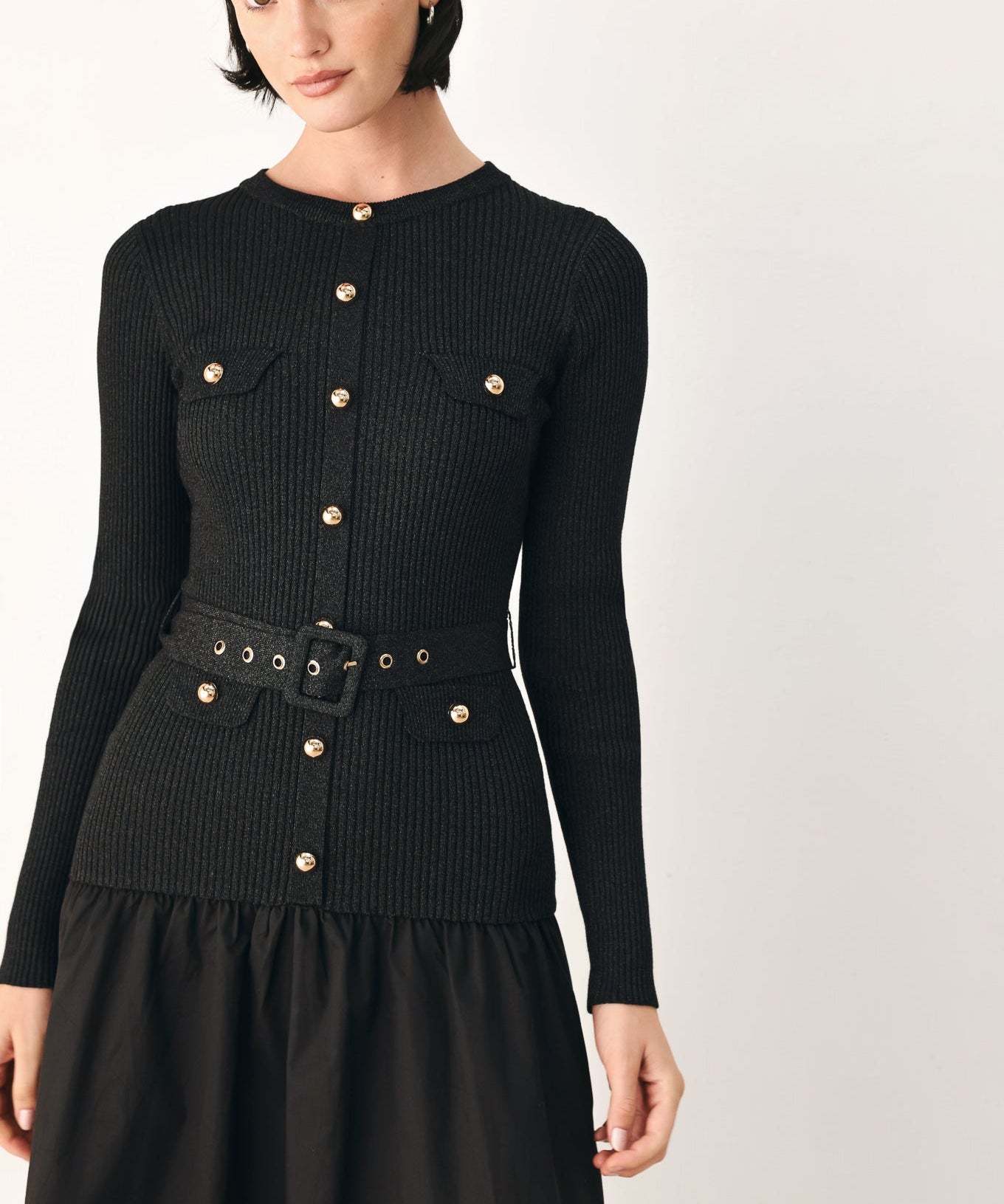 City After Dark Mixed Media Midi
