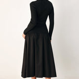 City After Dark Mixed Media Midi
