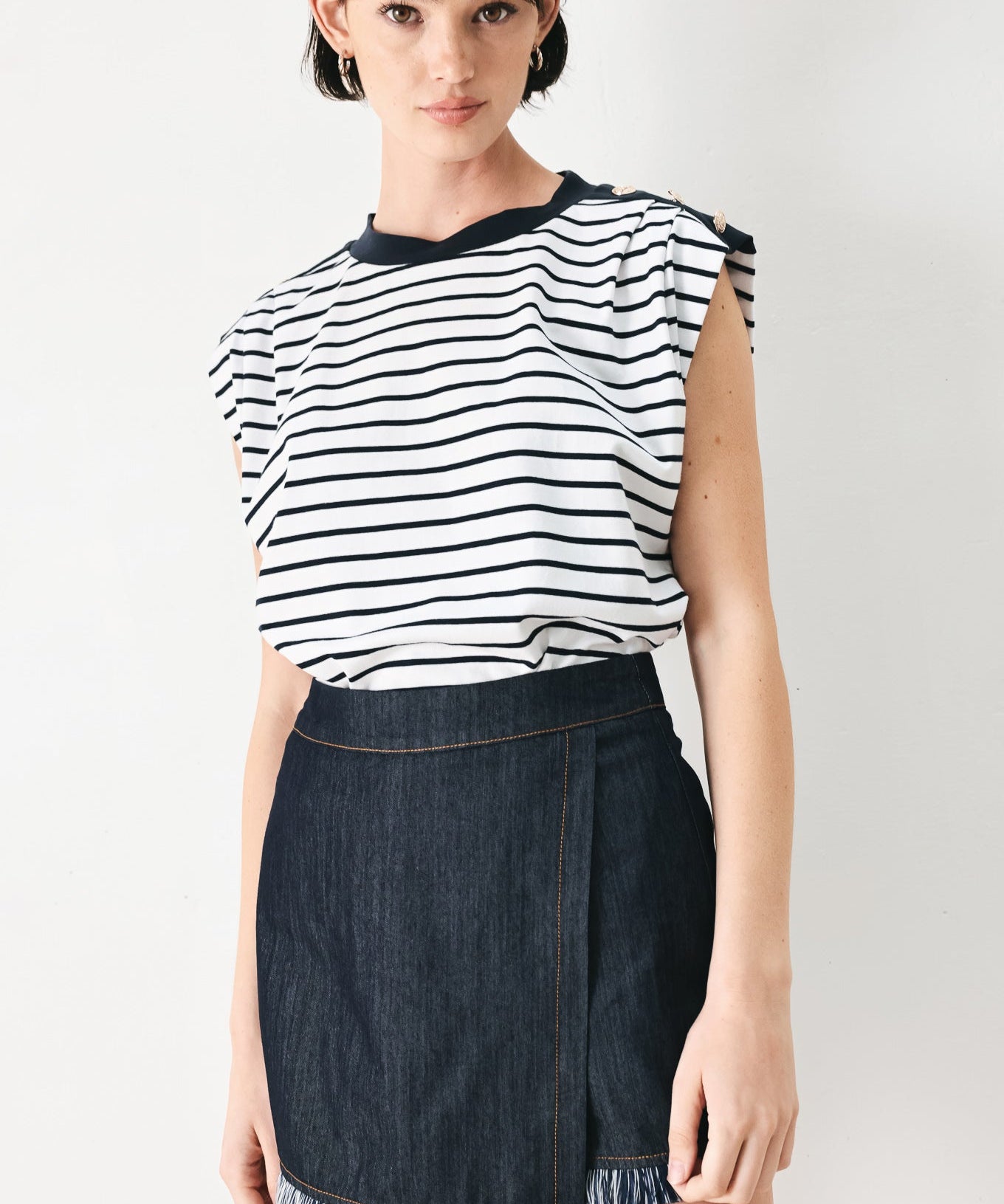 EVERYDAY COOL STRIP KNIT TOP
