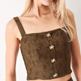 MOONLIGHT BOHO WOVEN CROP TOP