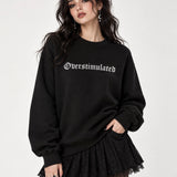 Overstimulated Embroidered Sweatshirt