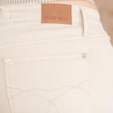 Greta High Rise Garment Dyed Shorts in Bone