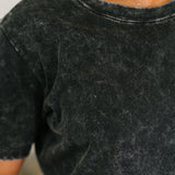 Had to Be There Mineral Wash Tee in Ash Black
