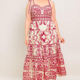 THE GARDEN'S SECRET WOVEN MIDI DRESS