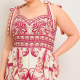 THE GARDEN'S SECRET WOVEN MIDI DRESS