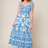 THE GARDEN'S SECRET WOVEN MIDI DRESS