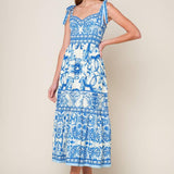 THE GARDEN'S SECRET WOVEN MIDI DRESS