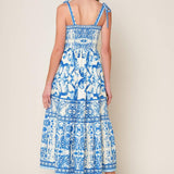 THE GARDEN'S SECRET WOVEN MIDI DRESS