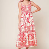 THE GARDEN'S SECRET WOVEN MIDI DRESS